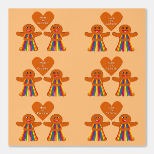 Lesbian Christmas Gingerbread Ladies Couple Wallpaper