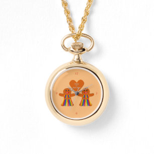Lesbian Christmas Gingerbread Ladies Couple  Watch
