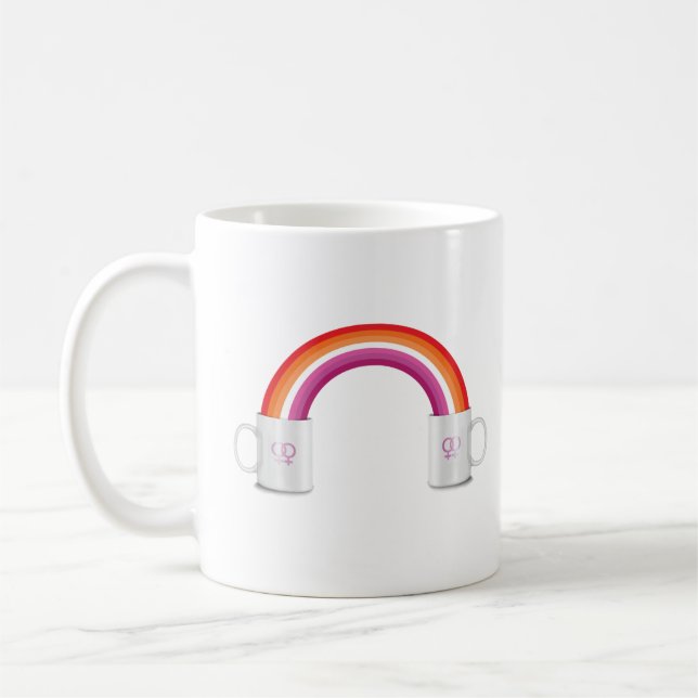 Lesbian Coffee Date Mug (Left)