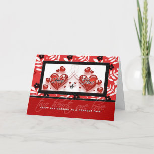 Lesbian Couple Anniversary - OLD DESIGN Card