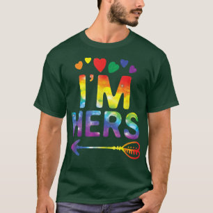 Lesbian Couple Funny I'm Hers Matching LGBT Pride T-Shirt