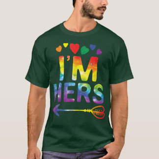 Lesbian Couple Funny I'm Hers Matching LGBT Pride T-Shirt