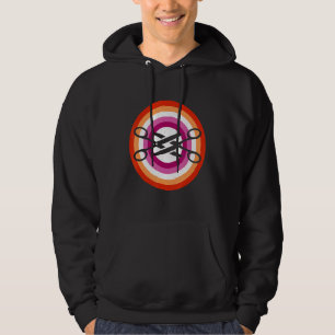 Lesbian Couple Joke Scissoring Scissors Pride Mont Hoodie