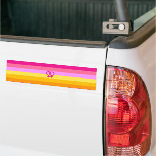 Lesbian Dawn Pride WLW Bumper Sticker