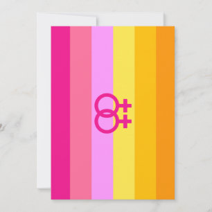 Lesbian Dawn Pride WLW Holiday Card