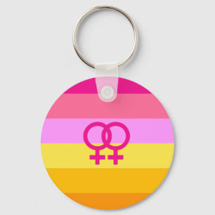 Lesbian Dawn Pride WLW Key Ring
