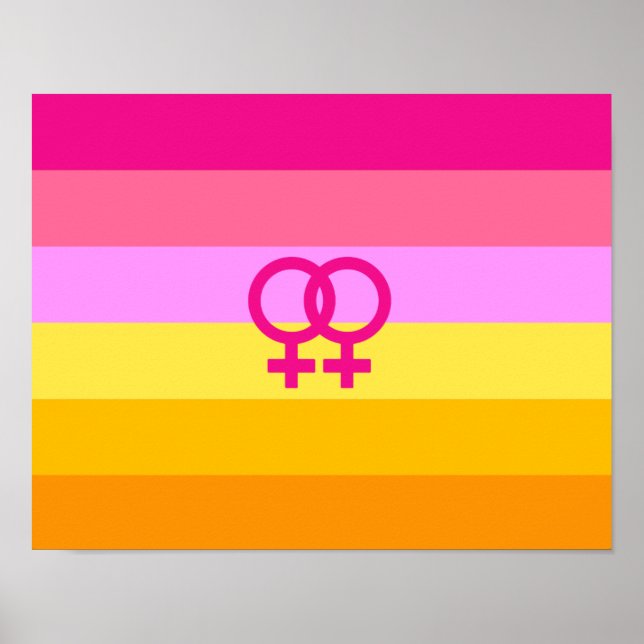 Lesbian Dawn Pride WLW Poster (Front)