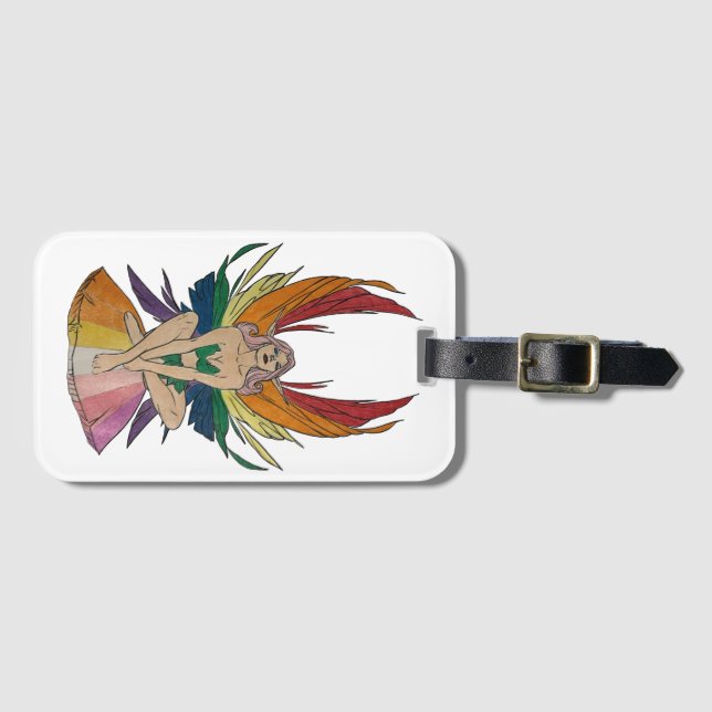Lesbian Faerie Luggage Tag (Front Horizontal)