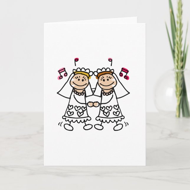 Lesbian First Dance Card (Front)