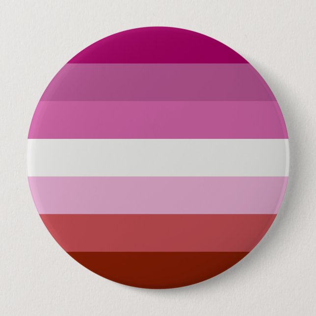 Lesbian Flag 10 Cm Round Badge (Front)
