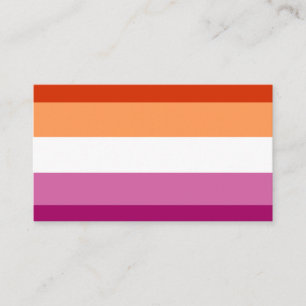 Lesbian Flag Business Card
