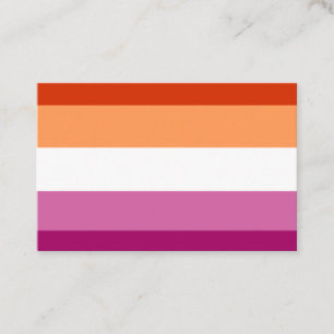 Lesbian Flag Business Card