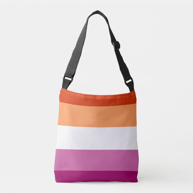 Lesbian Flag Crossbody Bag (Front)