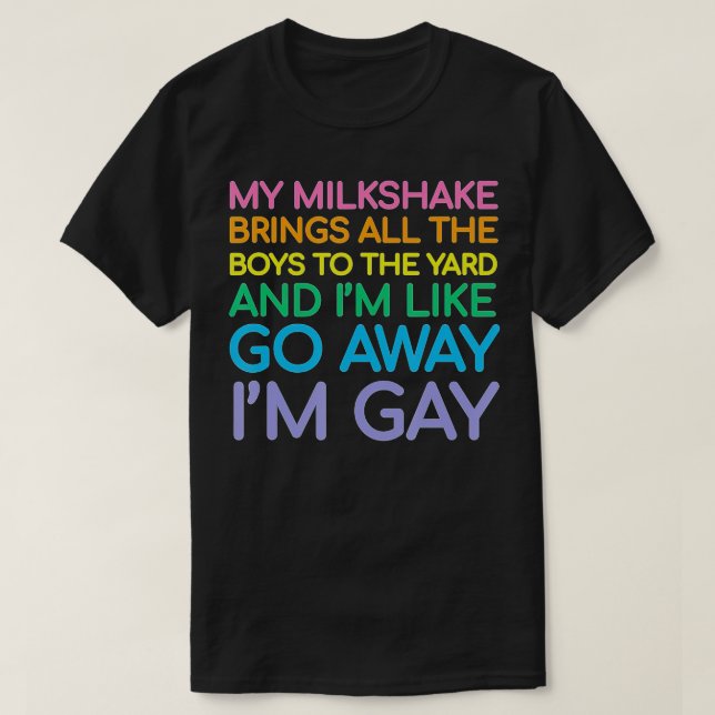 Lesbian flag gay pride Rainbow LGB Funny Queer Quo T-Shirt (Design Front)