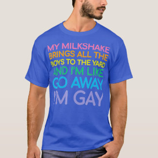 Lesbian flag gay pride Rainbow LGB Funny Queer Quo T-Shirt
