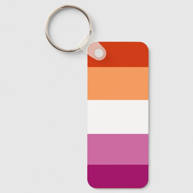 Lesbian Flag Key Ring (Front)