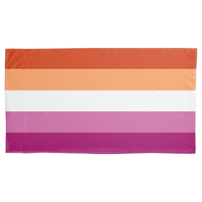 Lesbian Flag King Pillow Case (Front)