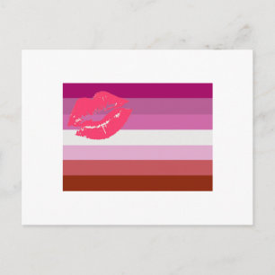 LESBIAN FLAG ORIGINAL POSTCARD