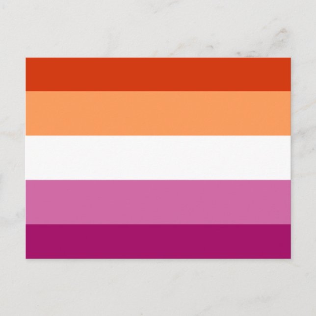 Lesbian Flag Postcard (Front)