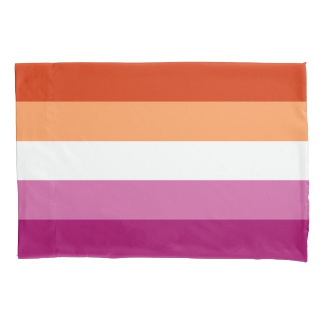 Lesbian Flag Standard Pillow Case (Front)