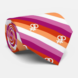 Lesbian Flag Symbol Tie