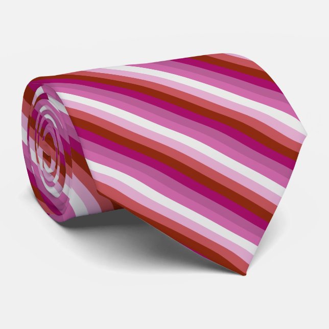 Lesbian Flag Tie (Rolled)