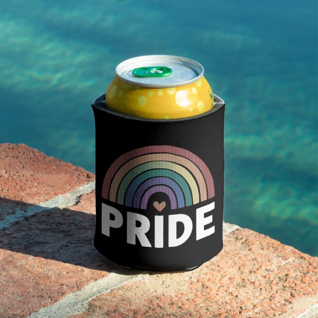 Lesbian Funny LGBT Gay Pride Rainbow  Can Cooler (In Situ Pool)