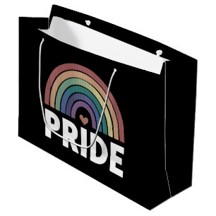 Lesbian Funny LGBT Gay Pride Rainbow Large Gift Bag