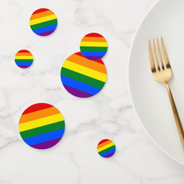 Lesbian Gay Bisexual Transgender Pride Rainbow Confetti (Group)
