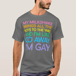 Lesbian  gay pride Rainbow LGBT Funny Queer My mil T-Shirt