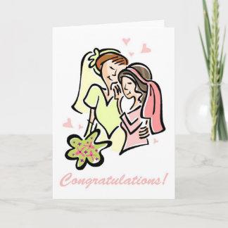 Lesbian Gay Wedding Cards - Blank