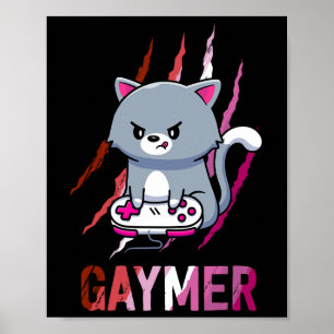 Lesbian Gaymer Geek Pride Lgbt Video Game Lovers G Poster
