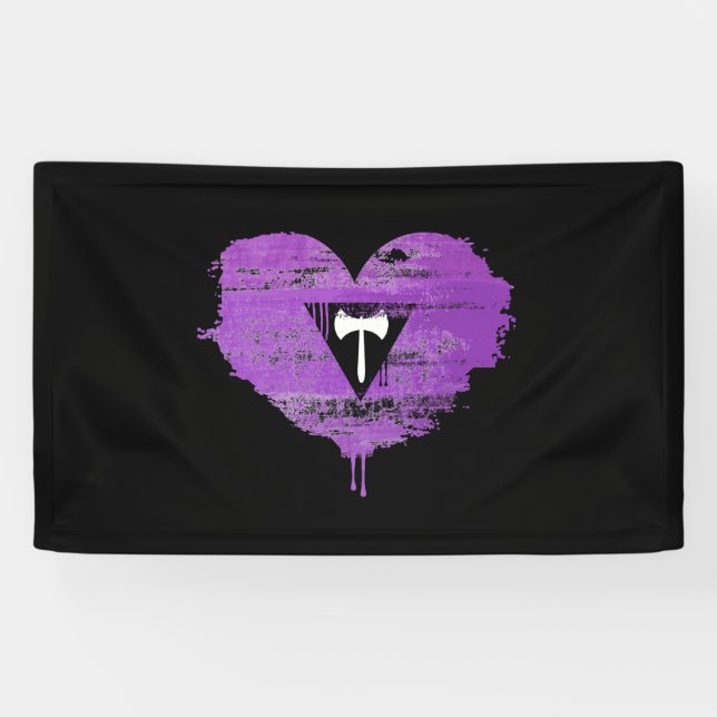 LESBIAN HEART - LESBIAN LOVE - BANNER (Horizontal)