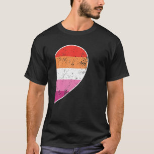 Lesbian Heart LGBTQ Matching Gay Couples Valentine T-Shirt