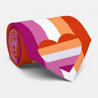 Lesbian Hearty Pride Frag  Tie