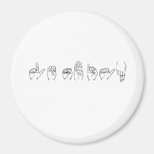Lesbian in Sign Language Magnet