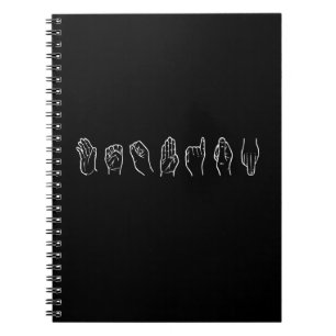 LESBIAN IN SIGN LANGUAGE NOTEBOOK