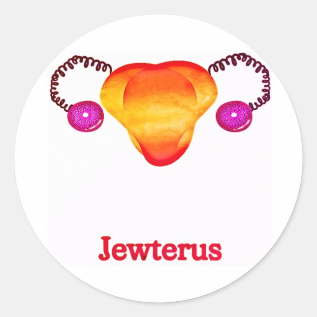 Lesbian Jewterus Classic Round Sticker (Front)