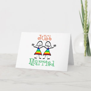 Lesbian Just Married Card