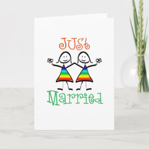 Lesbian Just Married Card