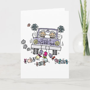 Lesbian Just Married Cards