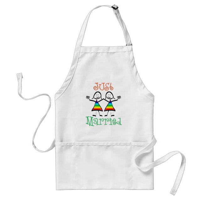 Lesbian Just Married Standard Apron (Front)