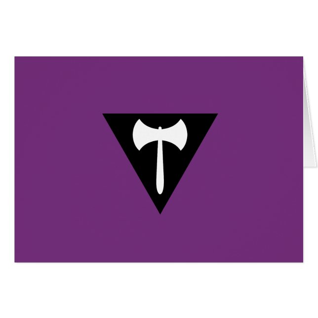 Lesbian Labrys Pride Flag (Front Horizontal)