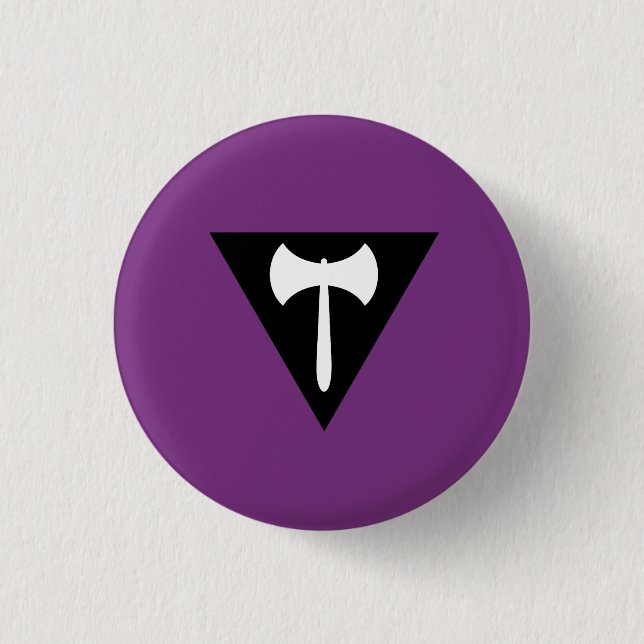 Lesbian Labrys Pride Flag 3 Cm Round Badge (Front)