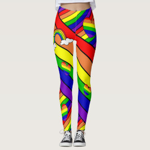 Lesbian LGBT Pride Rainbow Leggings