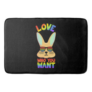 Lesbian LGBT Rabbit Bath Mat