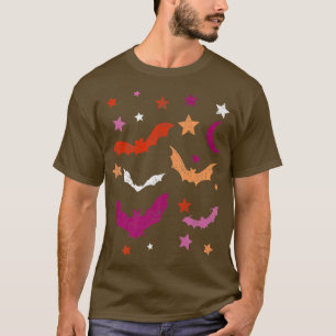 Lesbian LGBTQ Bat Halloween Costume Lesbian Pride  T-Shirt