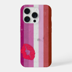 Lesbian (Lipstick) Flag iPhone 15 Pro Case