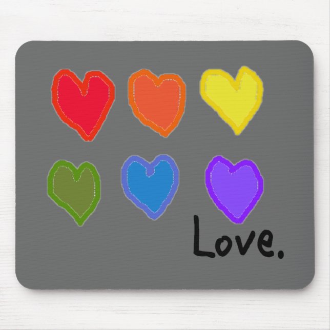 Lesbian "Love" Mouse Mat (Front)