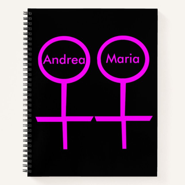 Lesbian Lovers Custom Notebook (Front)